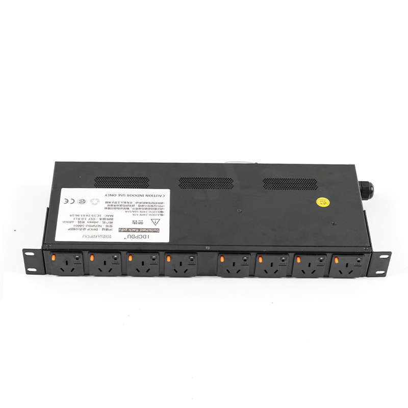 8-udtag vandret TCP/IP-sensorafbryder eco Smart Rack Pdu 1U