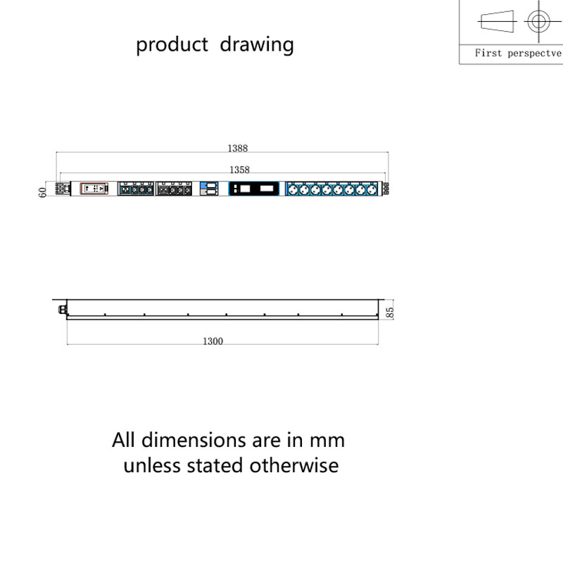 Hydraulisk magnetisk kredsløb 16-udtag lodret TCP/IP-sensor øko Smart Rack Pdu