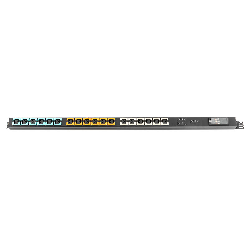 3-faset 18-udtag C19 Vertikal Breaker Switched Rack Pdu