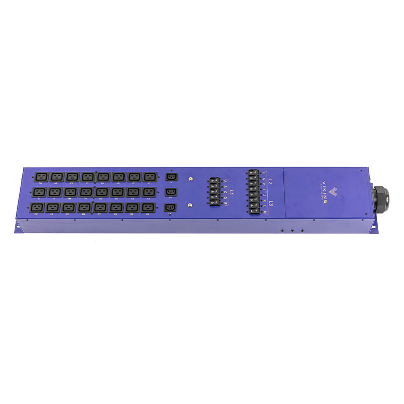 3-faset 27-udtag C13 C19 Vertikal Breaker Switched Pdu